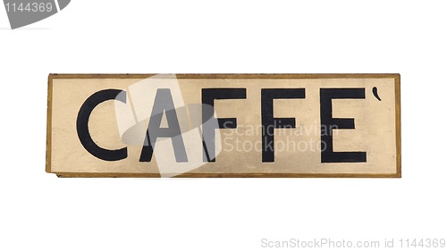 Image of Caffe sign