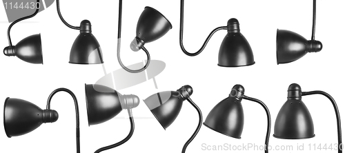 Image of metalic black lamp