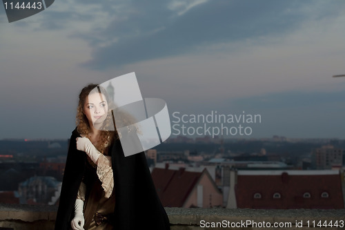 Image of Beauty in medieval dress