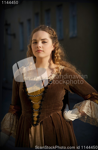 Image of Beauty in medieval dress