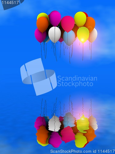 Image of waving balloons