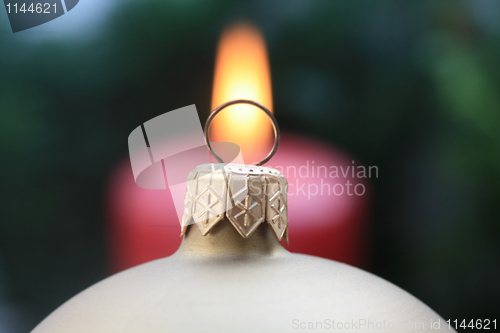 Image of Christmas ornament in close up