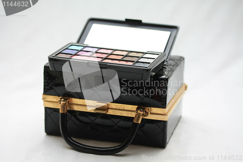 Image of Handbag and make up kit