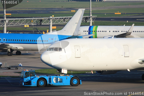 Image of platform activity on an airport