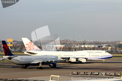 Image of platform activity on an airport