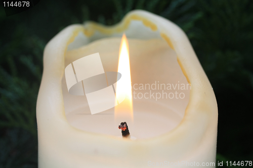 Image of Ivory white candle