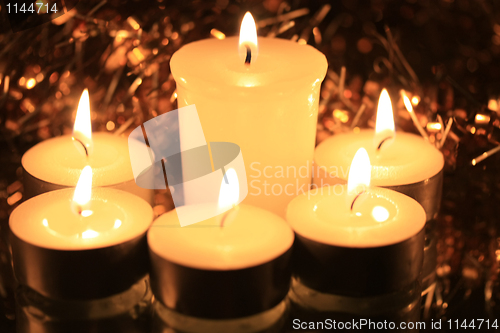 Image of group of votive lights