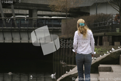 Image of Young Woman Back