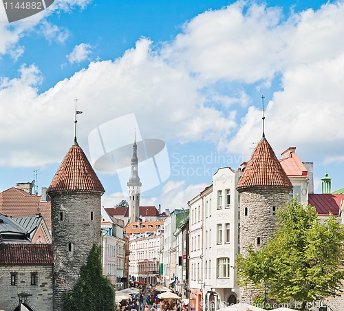 Image of Tallinn. Towers in a fortification