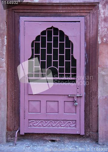 Image of Small locked door at Drum House in Red Fort.