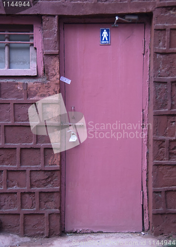 Image of Washroom for gents at the Red Fort in Delhi.