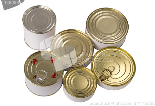 Image of food tin cans 