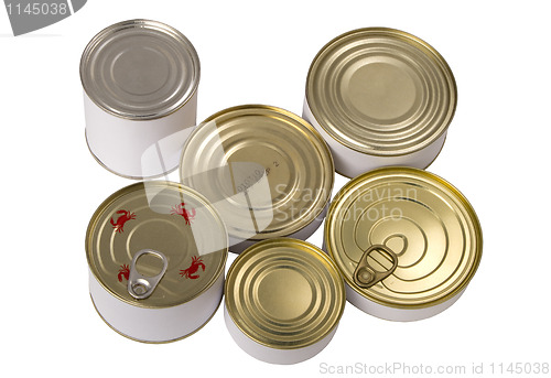 Image of food tin cans 