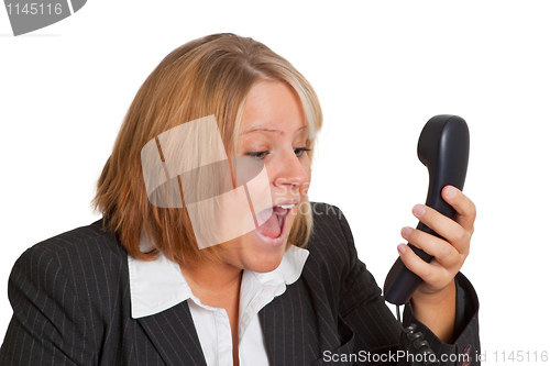 Image of Angry businesswoman