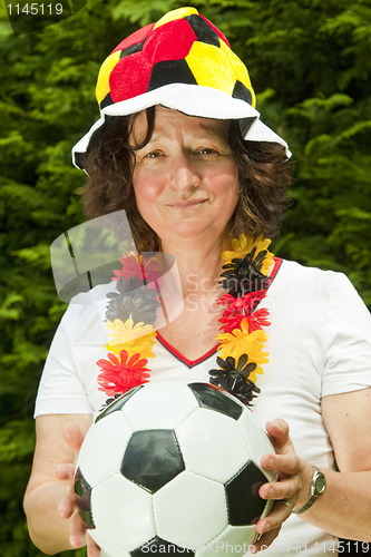 Image of Female soccer Fan