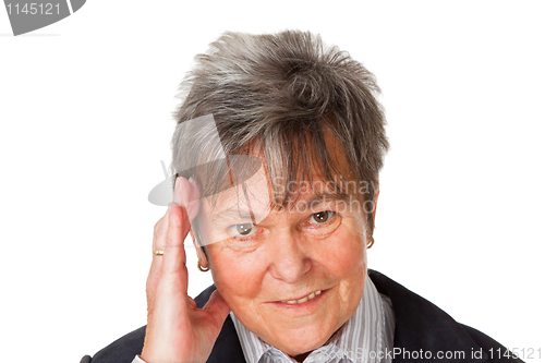 Image of Senior woman with headache