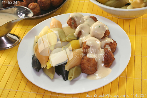 Image of Koettbullar with noodles