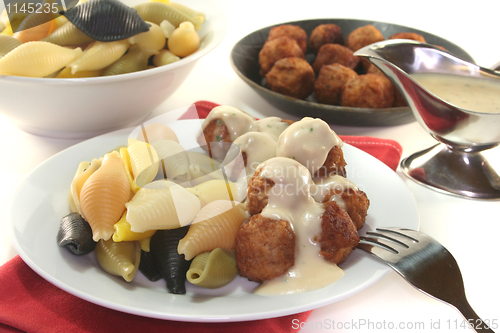 Image of Koettbullar with noodles
