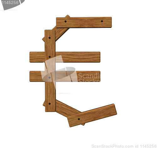 Image of wooden euro