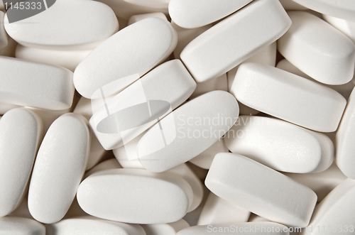 Image of White pills background