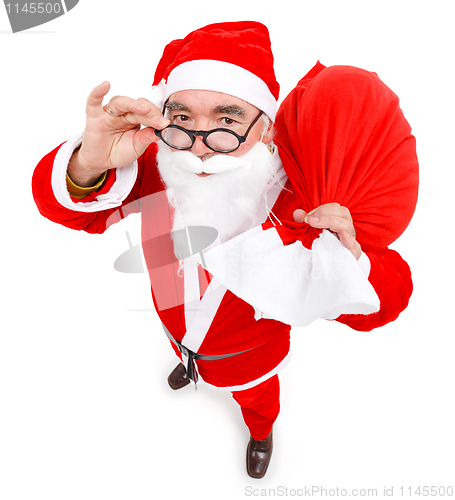 Image of Santa claus with full bag