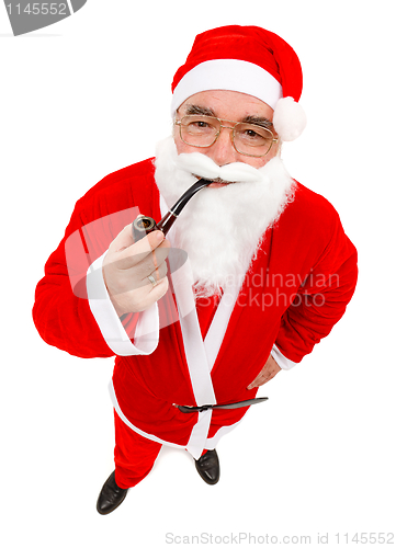 Image of Santa Claus with pipe
