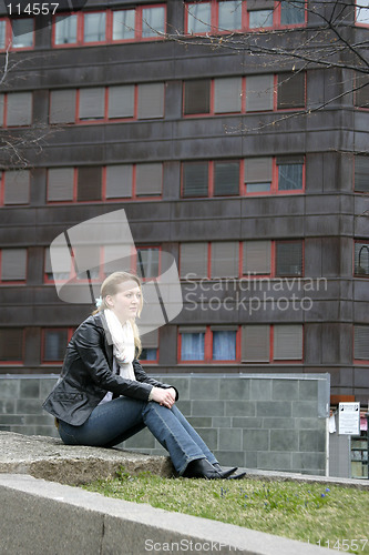 Image of Sitting Woman