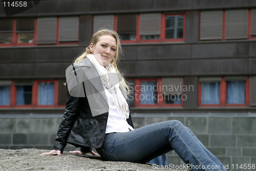 Image of Sitting Woman