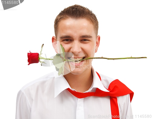 Image of Man with rose 