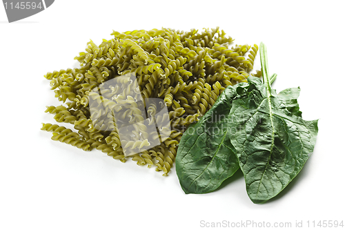 Image of Pasta with natural green colorant