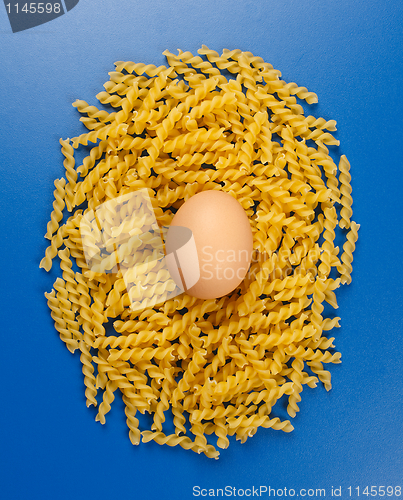 Image of Twisted pasta with egg