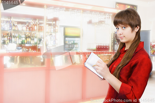 Image of girl in red blouse