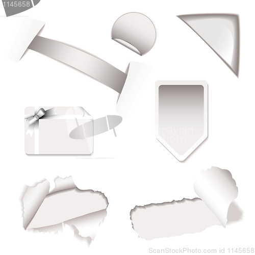 Image of Shop sale elements white