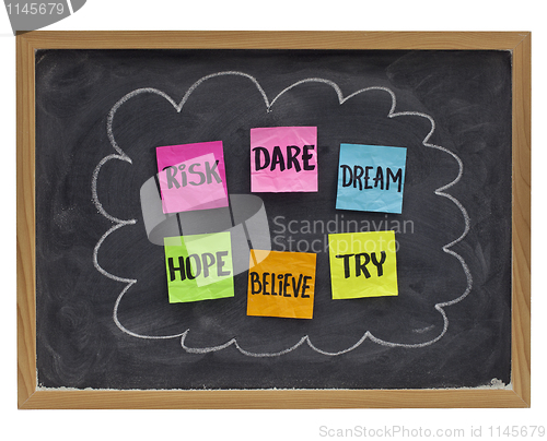 Image of dare to try - motivational concept