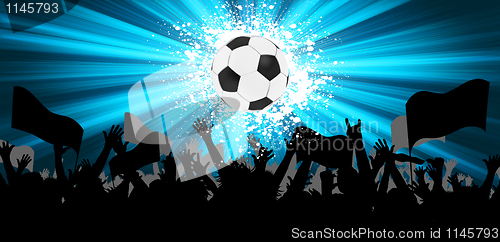 Image of Grunge Soccer Ball background. EPS 8