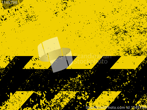 Image of A grungy and worn hazard stripes texture. EPS 8