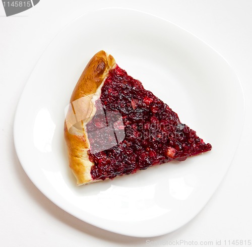 Image of Piece of apple and cowberry jelly pie 