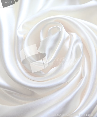 Image of Smooth elegant white silk as wedding background 