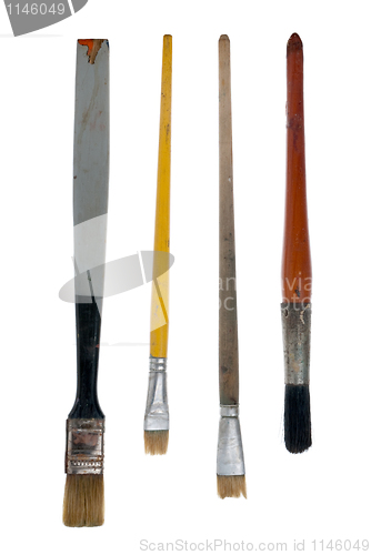 Image of Used art brushes