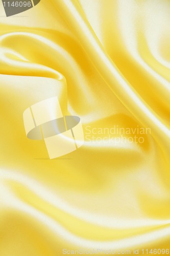 Image of Smooth elegant golden silk can use as background 