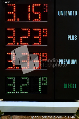 Image of Gas station table