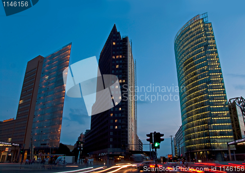 Image of potsdamer platz night