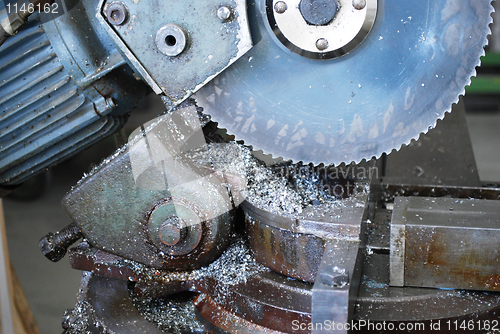 Image of industrial metal saw