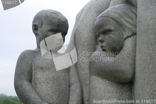 Image of Shy Boy Angry Girl Sculpture