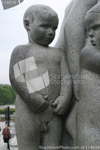 Image of Shy Boy Angry Girl Sculpture