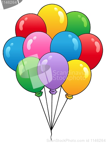 Image of Group of cartoon balloons 1