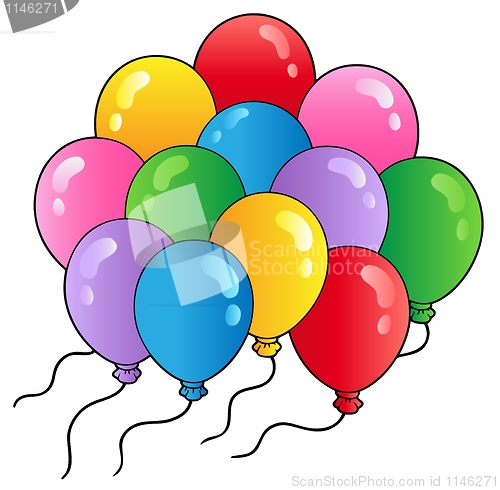 Image of Group of cartoon balloons 2