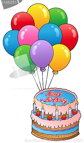 Image of Birthday theme with cake 2