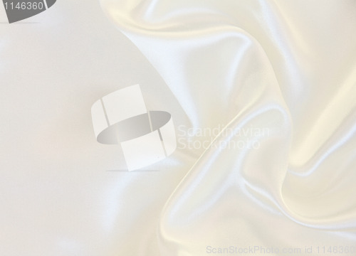 Image of Smooth elegant white silk as wedding background 