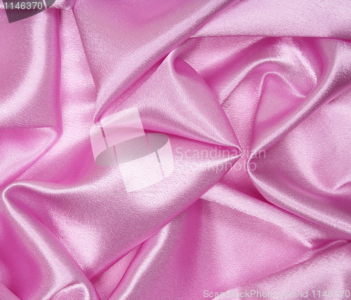 Image of Smooth elegant pink silk as background 
